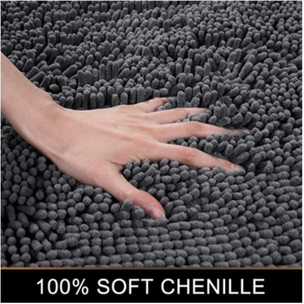 NEW! 2 Piece Chenille Bath Mat Set - Picture 2 of 6